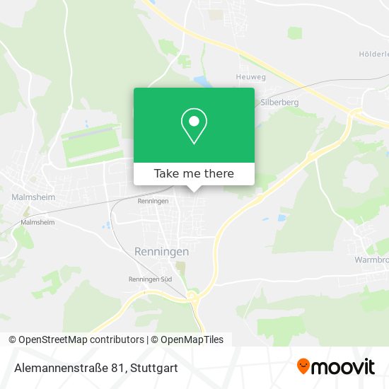 Карта Alemannenstraße 81