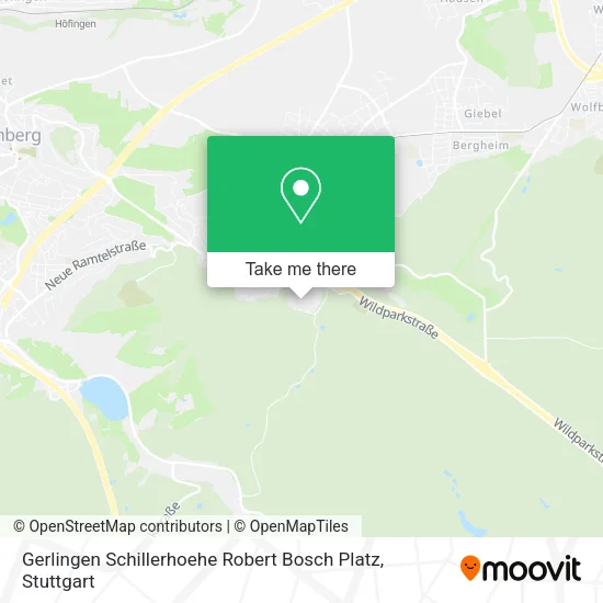 Карта Gerlingen Schillerhoehe Robert Bosch Platz