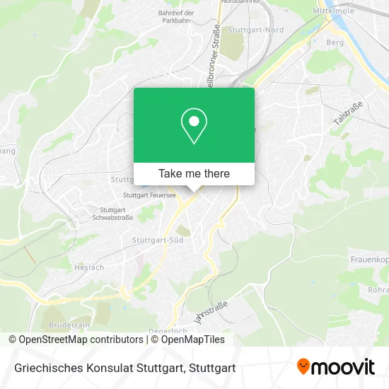 Карта Griechisches Konsulat Stuttgart