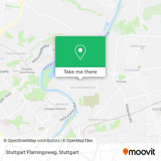 Stuttgart Flamingoweg map