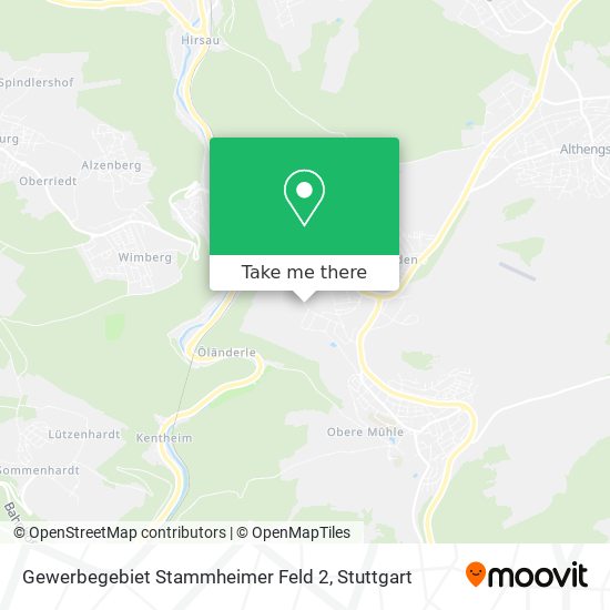 Gewerbegebiet Stammheimer Feld 2 map