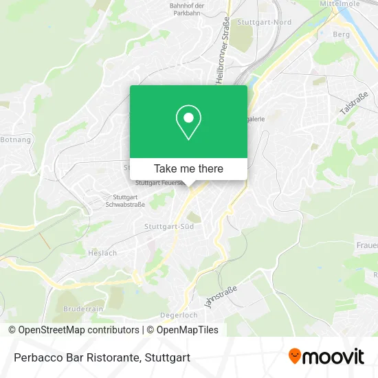 Карта Perbacco Bar Ristorante