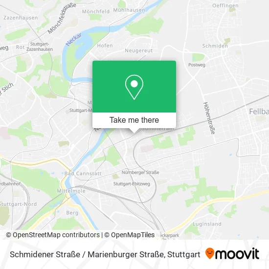 Schmidener Straße / Marienburger Straße map