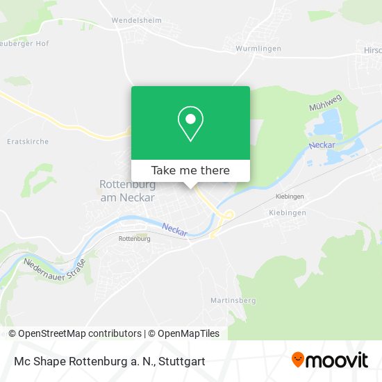 Mc Shape Rottenburg a. N. map