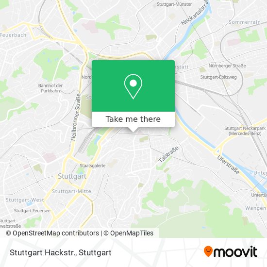 Stuttgart Hackstr. map