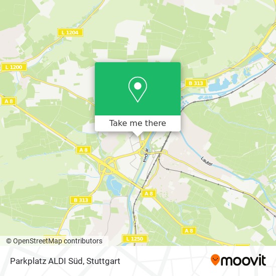 Parkplatz ALDI Süd map