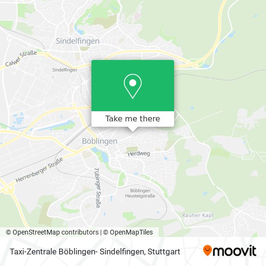 Карта Taxi-Zentrale Böblingen- Sindelfingen