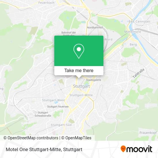 Карта Motel One Stuttgart-Mitte