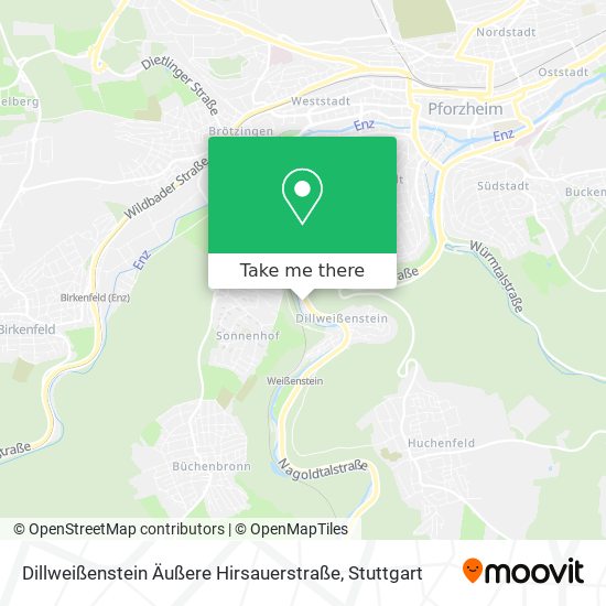 Dillweißenstein Äußere Hirsauerstraße map