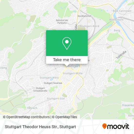 Stuttgart Theodor Heuss Str. map