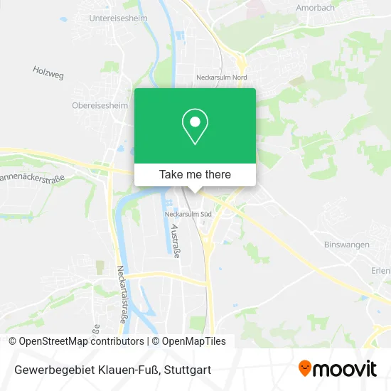 Карта Gewerbegebiet Klauen-Fuß
