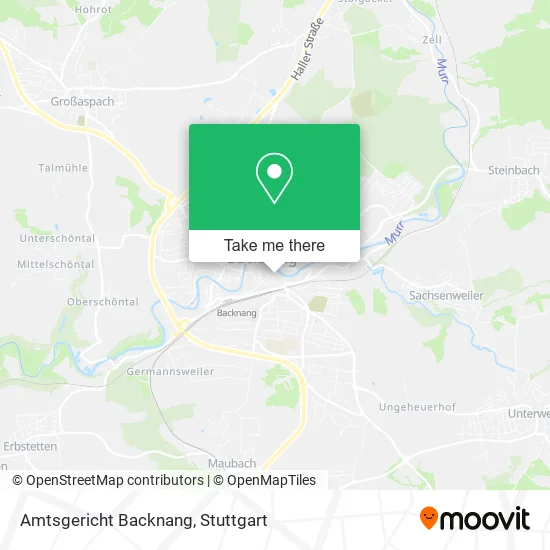 Карта Amtsgericht Backnang