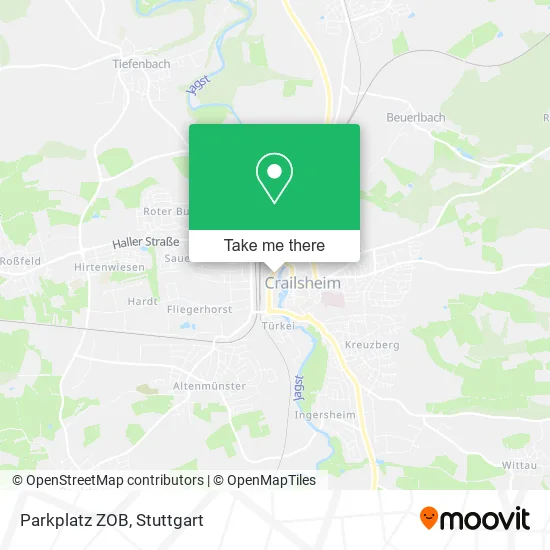 Карта Parkplatz ZOB
