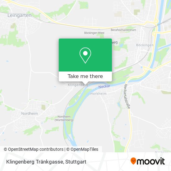 Klingenberg Tränkgasse map