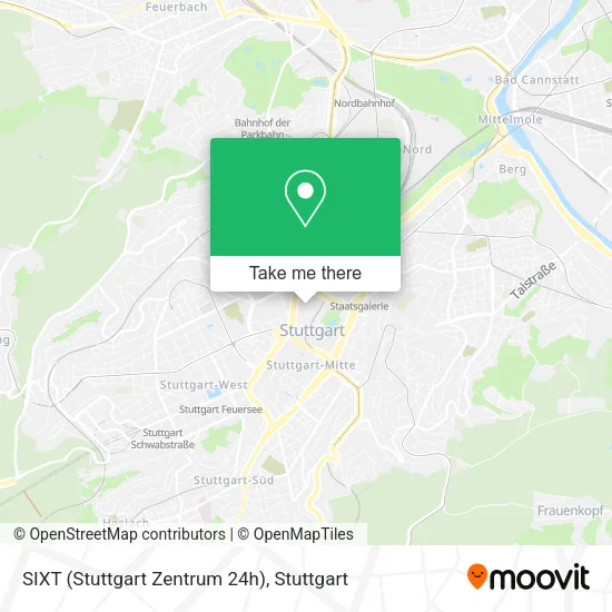Карта SIXT (Stuttgart Zentrum 24h)