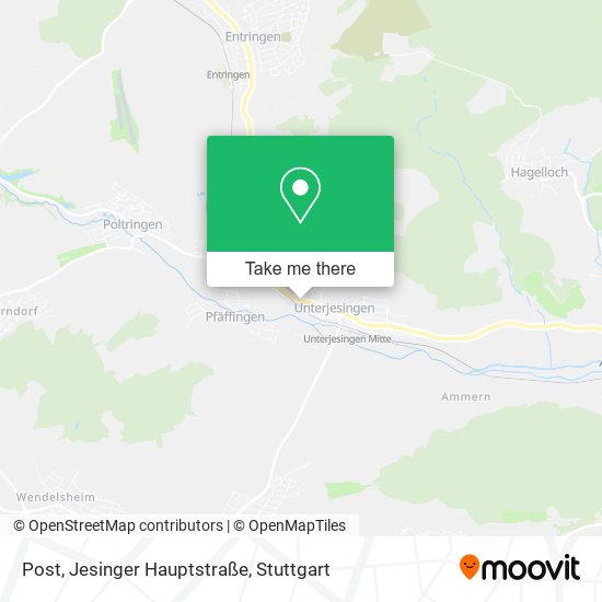 Post, Jesinger Hauptstraße map