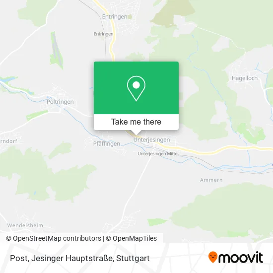Карта Post, Jesinger Hauptstraße