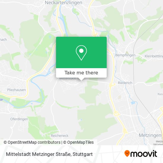 Mittelstadt Metzinger Straße map