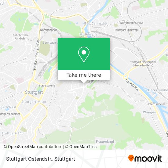 Карта Stuttgart Ostendstr.