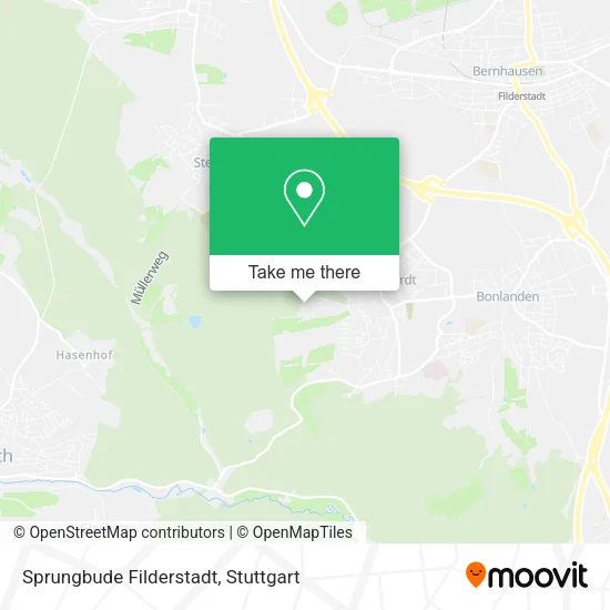 Карта Sprungbude Filderstadt