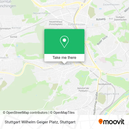 Карта Stuttgart Wilhelm Geiger Platz