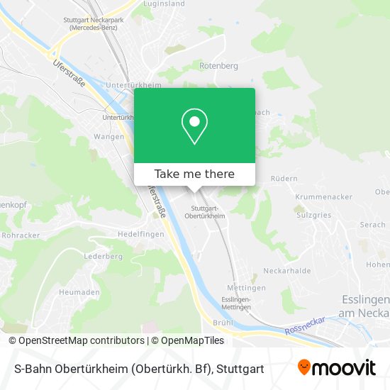 S-Bahn Obertürkheim (Obertürkh. Bf) map