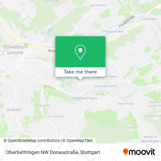 Oberbettringen NW Donaustraße map
