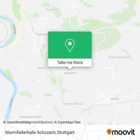 Sturmfederhalle Schozach map