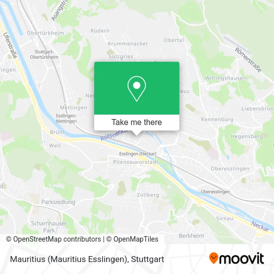 Карта Mauritius (Mauritius Esslingen)
