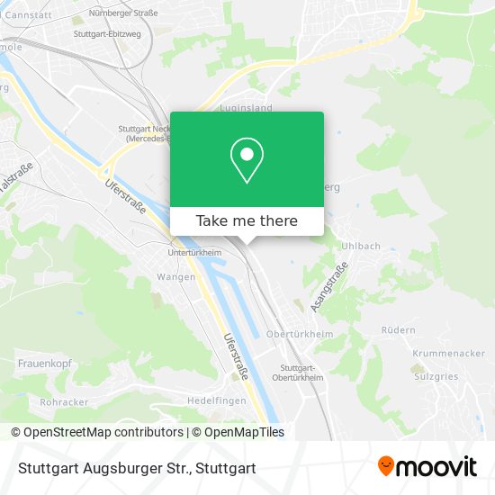 Stuttgart Augsburger Str. map