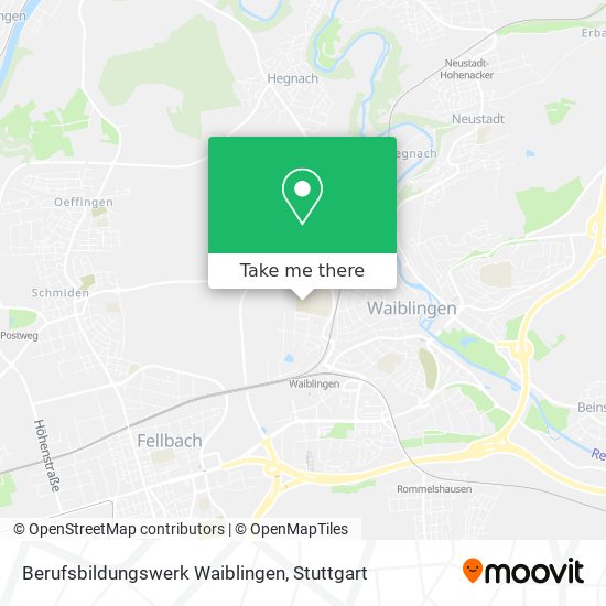 Berufsbildungswerk Waiblingen map
