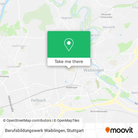 Карта Berufsbildungswerk Waiblingen