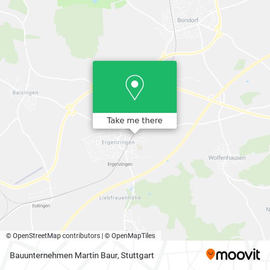 Bauunternehmen Martin Baur map