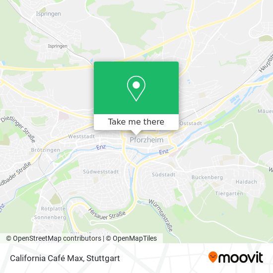 California Café Max map