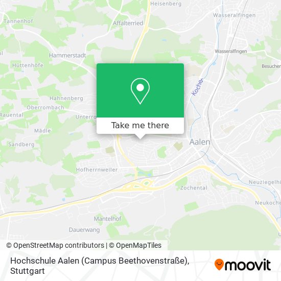 Hochschule Aalen (Campus Beethovenstraße) map