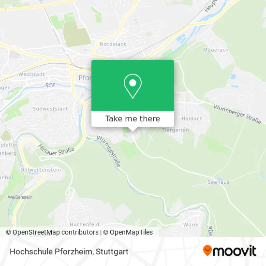 Карта Hochschule Pforzheim