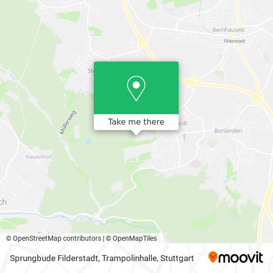 Sprungbude Filderstadt, Trampolinhalle map