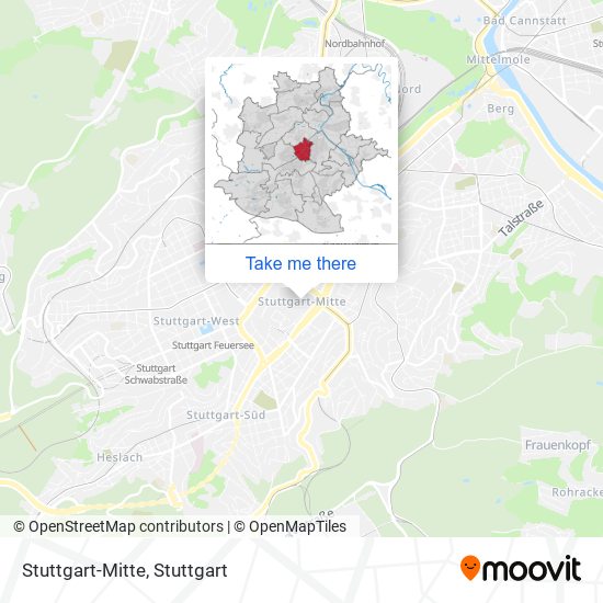 Stuttgart-Mitte map