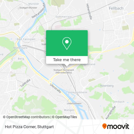 Hot Pizza Corner map