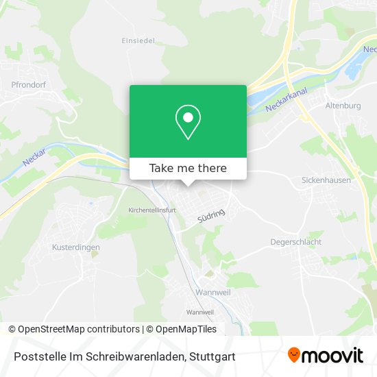 Poststelle Im Schreibwarenladen map