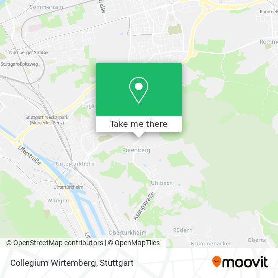 Collegium Wirtemberg map