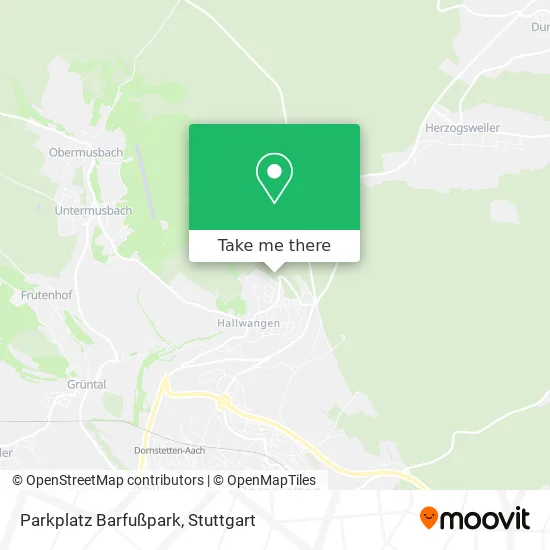 Карта Parkplatz Barfußpark