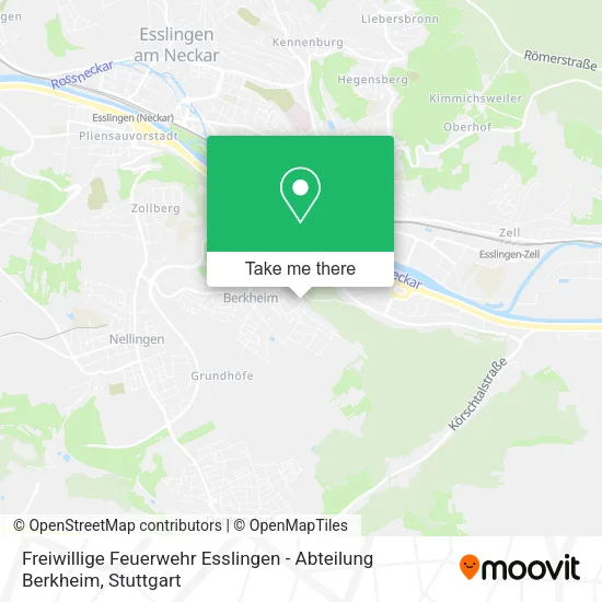 Карта Freiwillige Feuerwehr Esslingen - Abteilung Berkheim