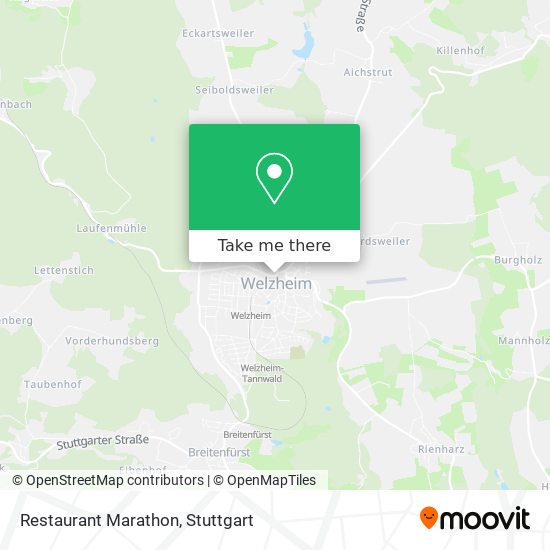 Restaurant Marathon map