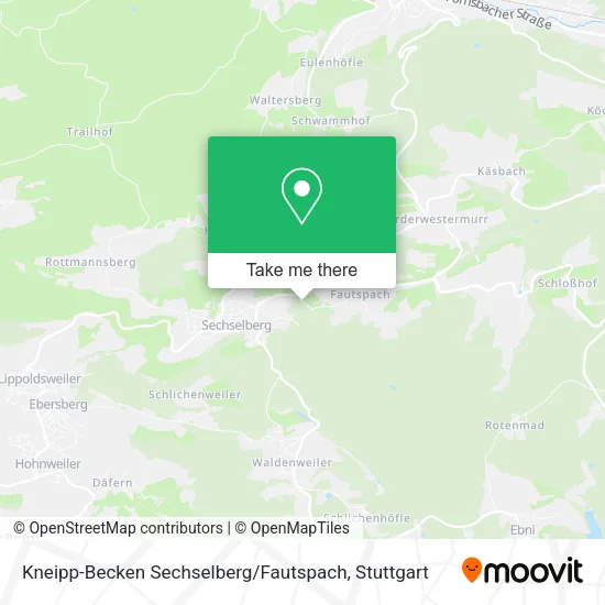 Карта Kneipp-Becken Sechselberg / Fautspach