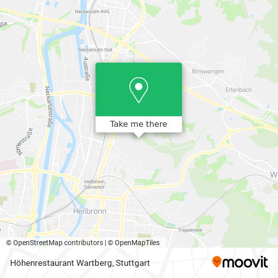 Höhenrestaurant Wartberg map