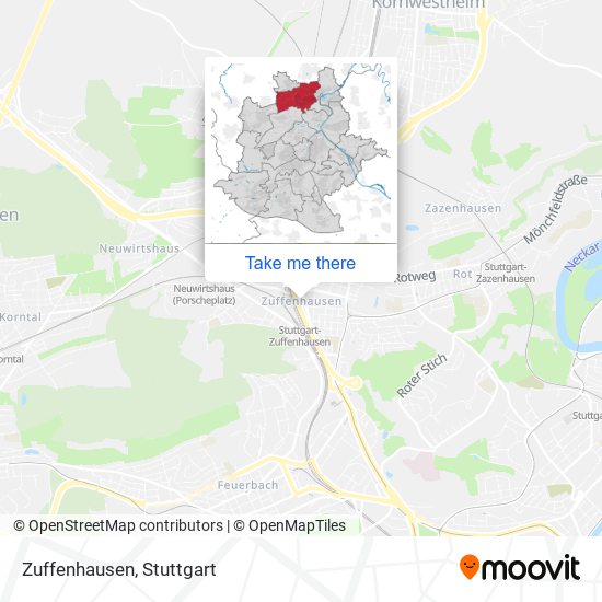 Zuffenhausen map