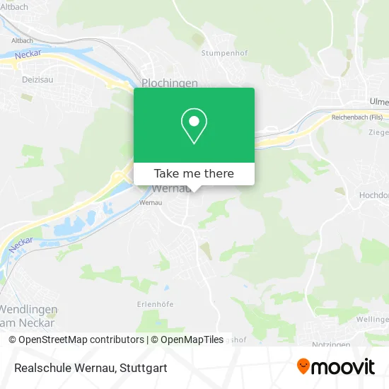Карта Realschule Wernau