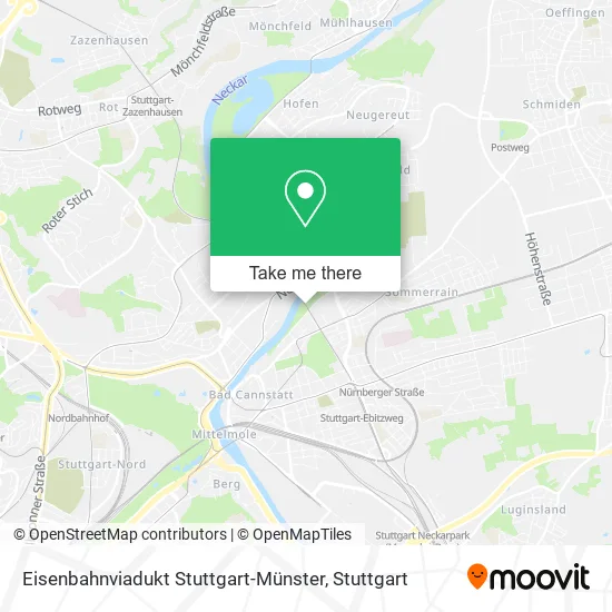 Карта Eisenbahnviadukt Stuttgart-Münster