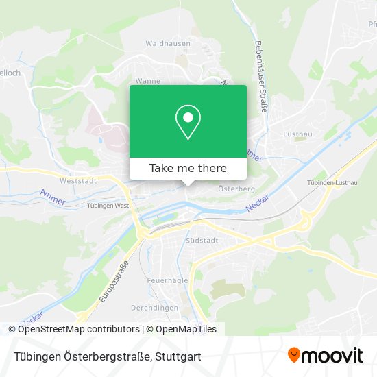 Tübingen Österbergstraße map